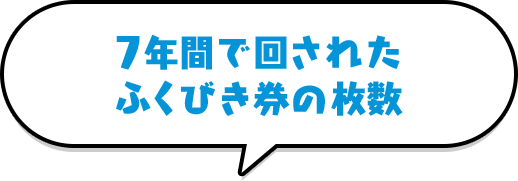 7年間で回されたふくびき券の枚数